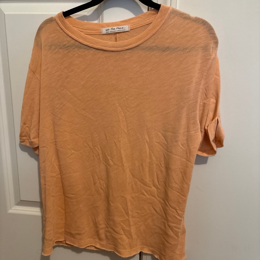 We The Free Peach Short Sleeve Tee